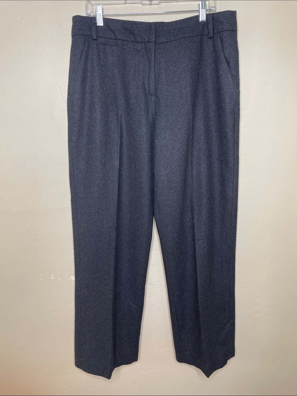 CHADWICKS of BOSTON Charcoal WOOL Blend Quiet Luxury Classic Trouser Pants 14